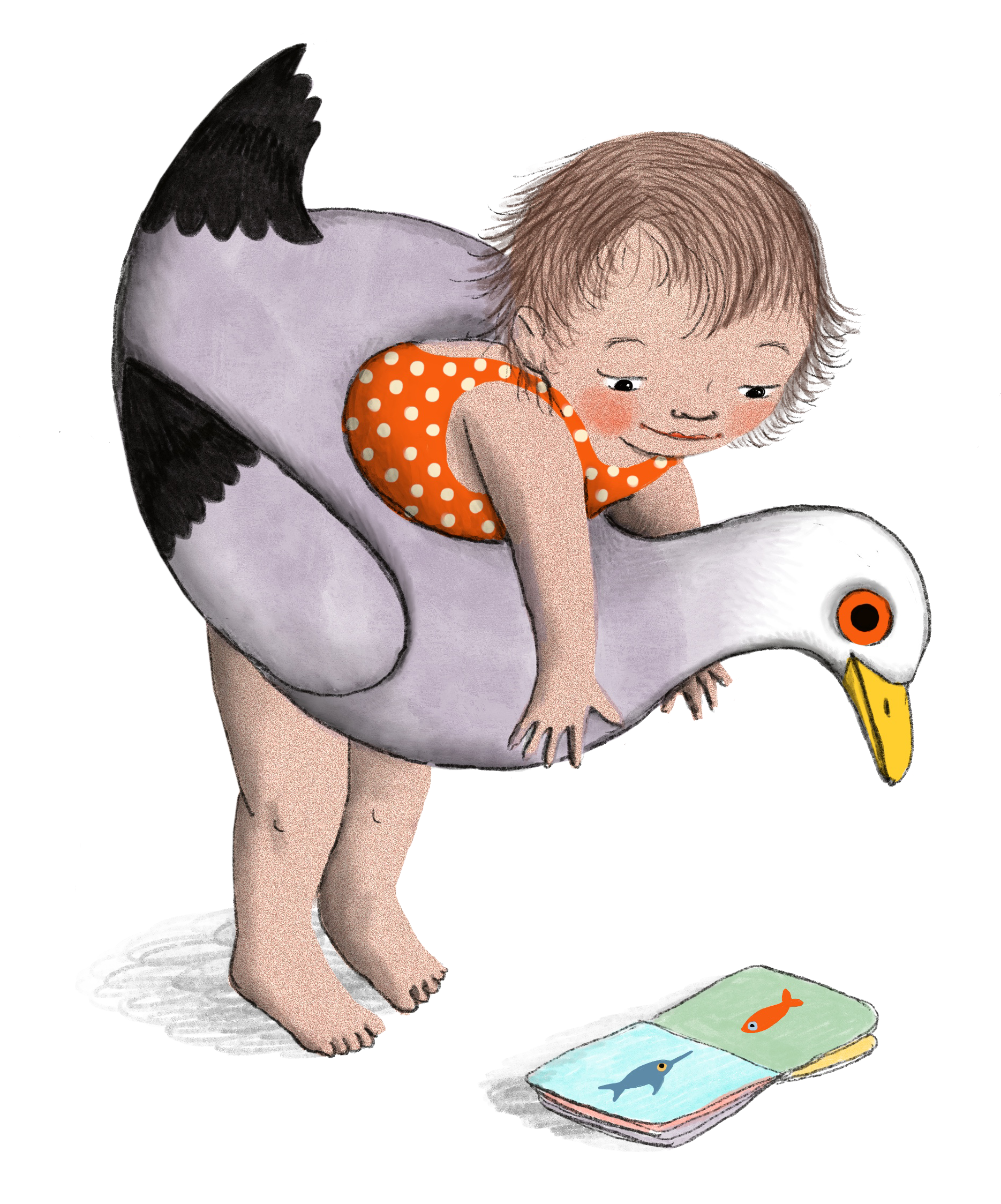 baby with duck image