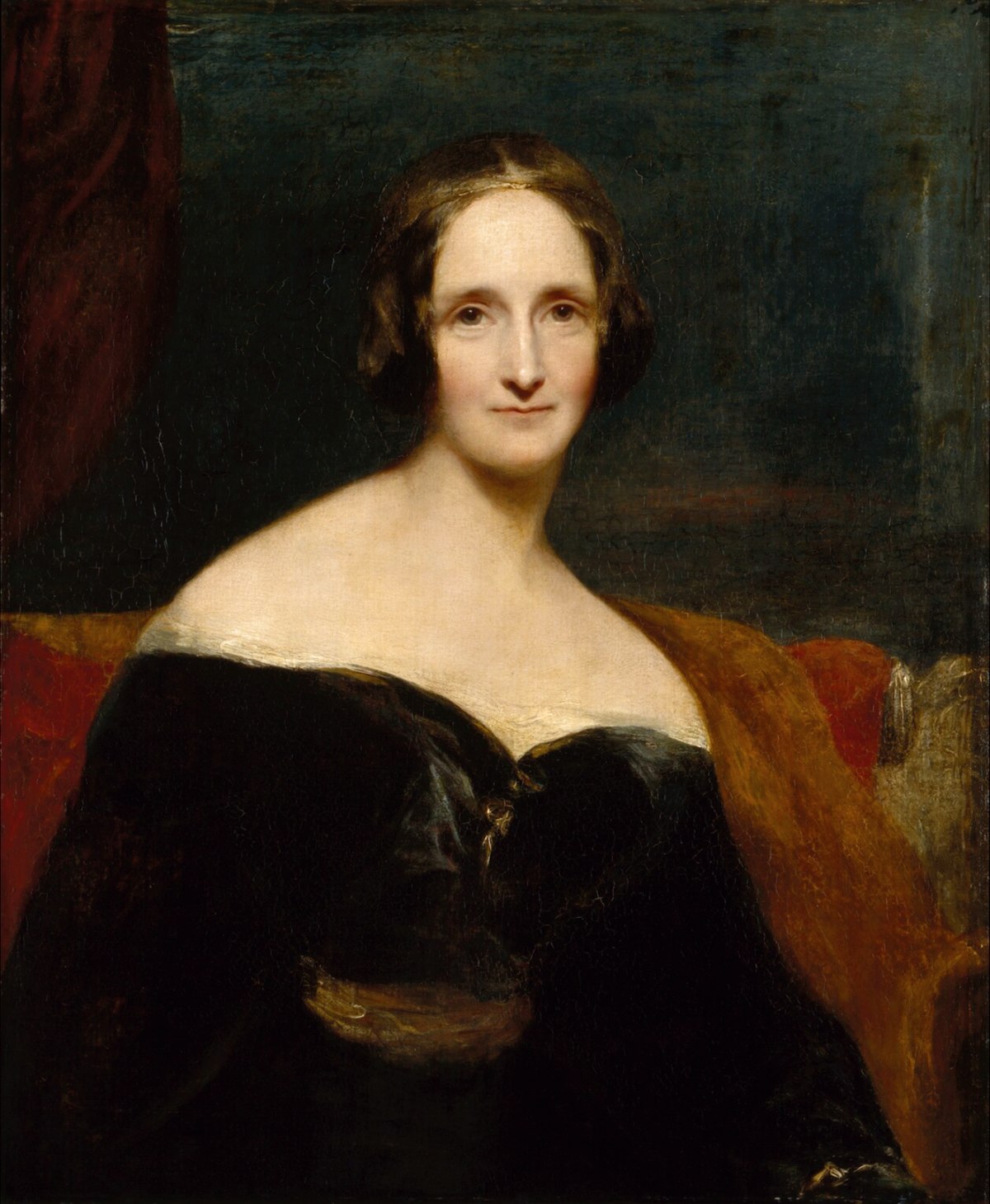 Painting of author May Shelley